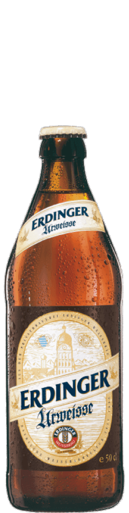 Eine Flasche ERDINGER Urweisse.