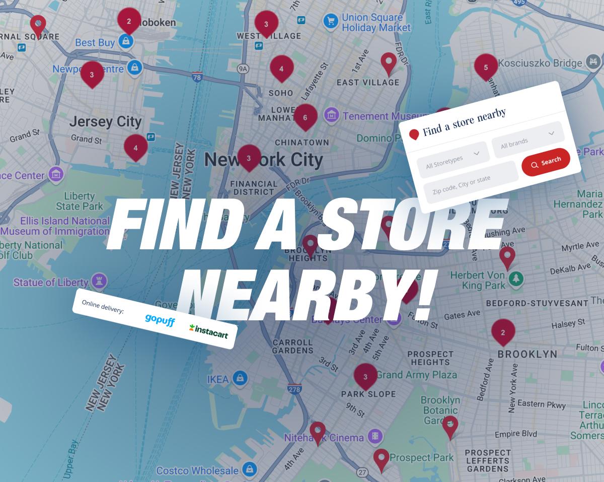 Map view of the ERDINGER Beerfinder
