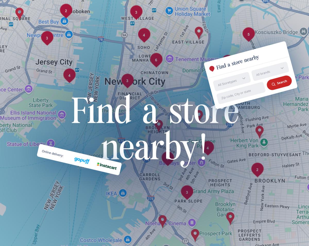 Map view of the ERDINGER Beerfinder