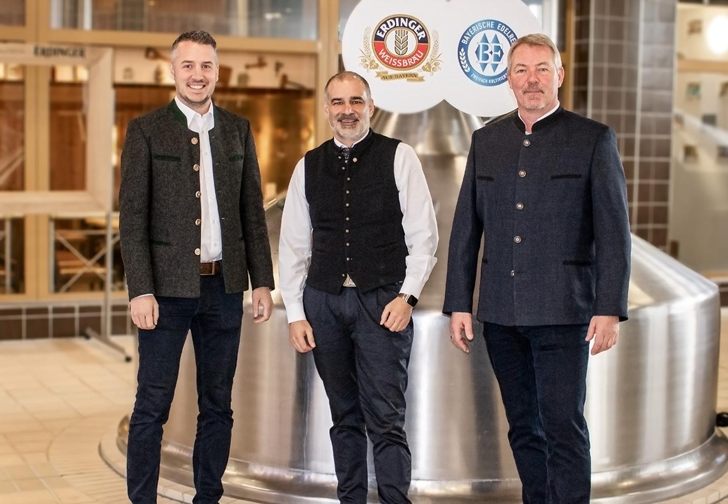 Our Sustainability Steering Committee: Dr. Stefan Kreisz - Chairman of the Management Board; Lars Goschenhofer - Head of Safety, Health and Environment, Ludwig Arning - Assistant to the Management Board, Focus on CIP and Sustainability