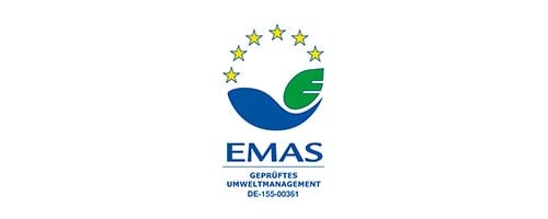 Abbildung EMAS Zertifikat ERDINGER.