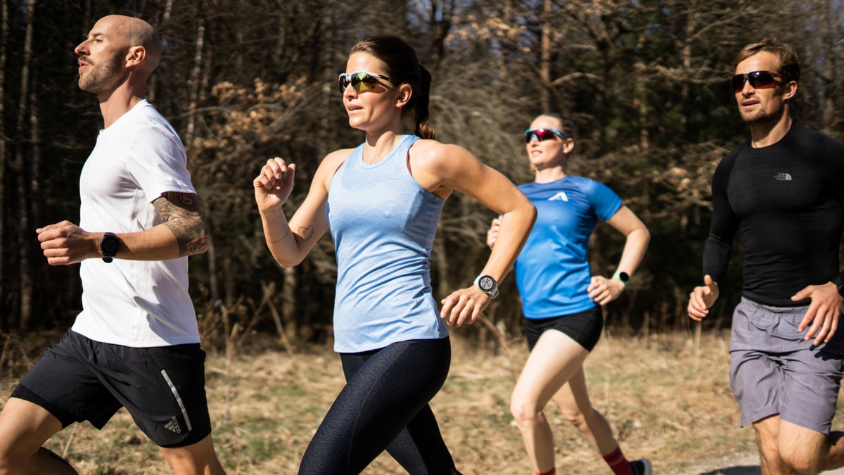 Gemeinsamer Lauf von ERDINGER Active.Team-Mitgliedern.