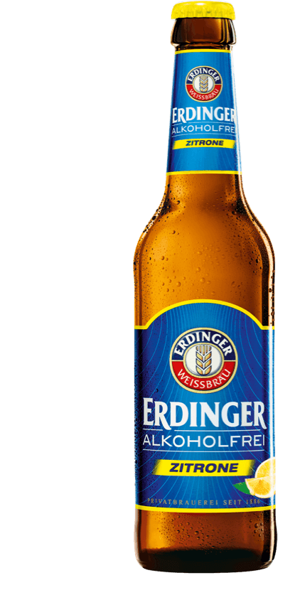 ERDINGER Weißbier Alkoholfrei Zitrone Pfeil