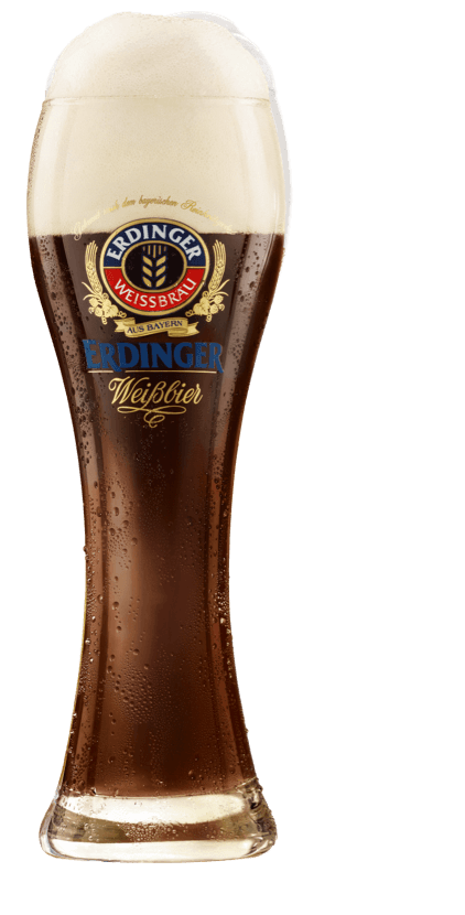 ERDINGER Weißbier Dunkel Glas